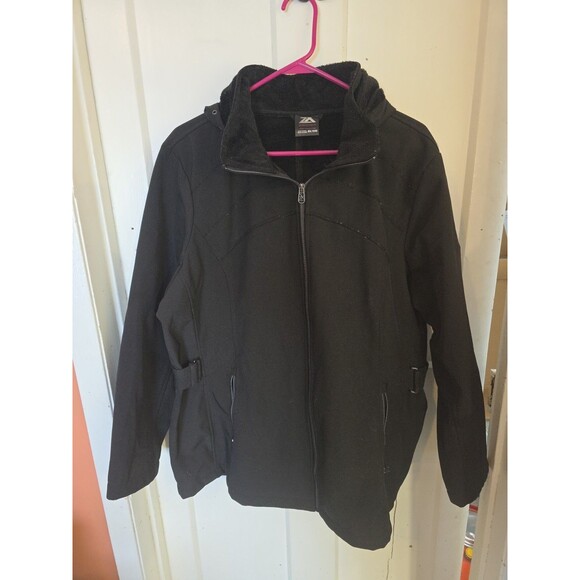 ZeroXposur Jackets & Blazers - Zeroxposure Womens Plus Size Jacket Coat 2X Black Soft Inside Hooded Pockets